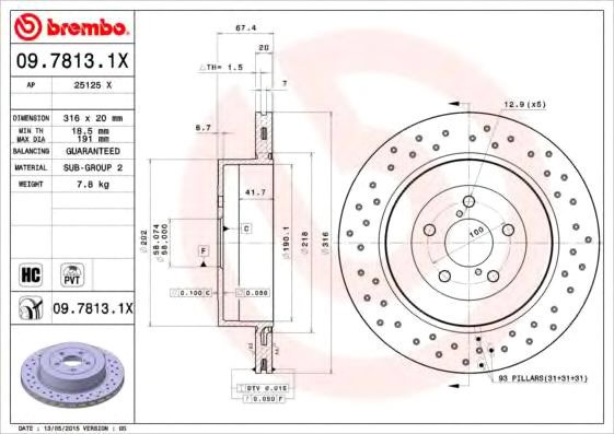 

Brembo 0978131X