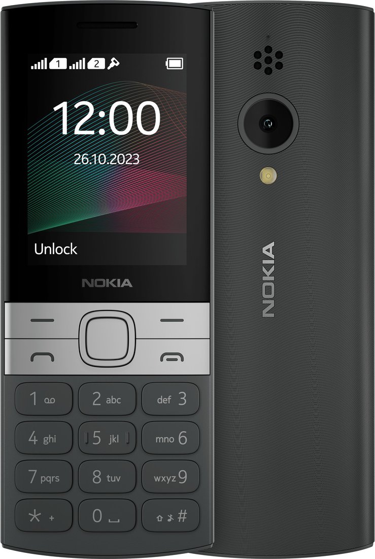 

Телефон Nokia 150 (2023) Dual SIM TA-1582 (черный)