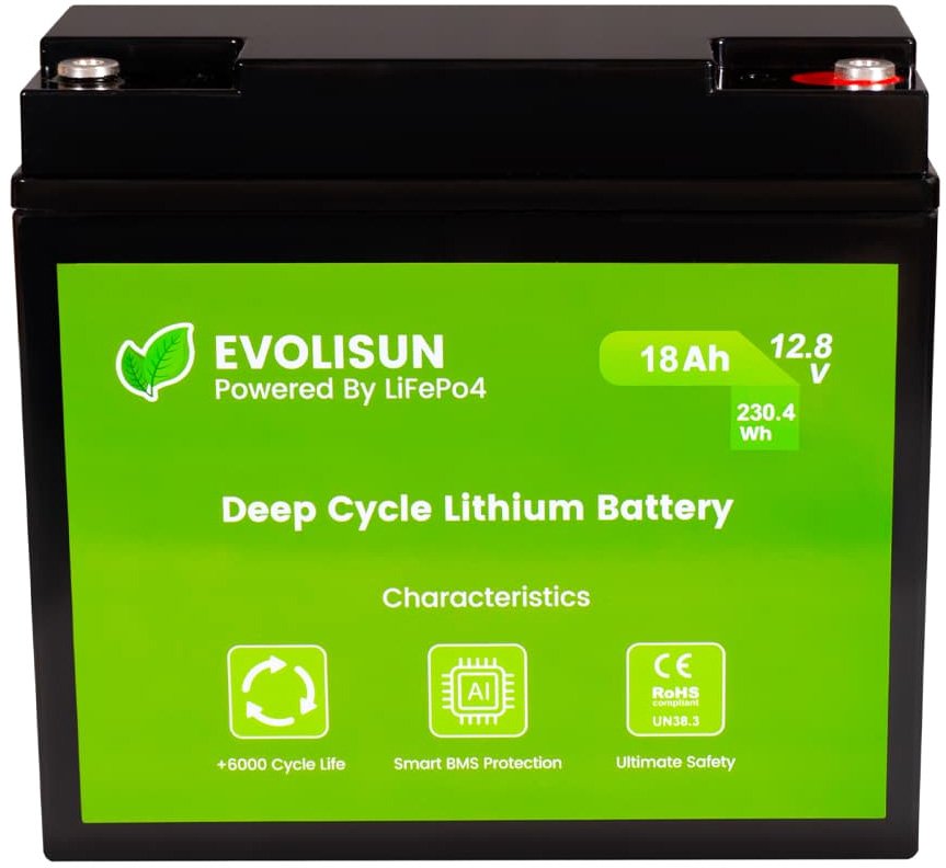 

Аккумулятор для ИБП Evolisun EVOLISUN18Q10-LFP (12.8В/18Ач)