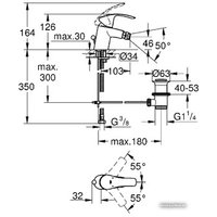 Смеситель Grohe Eurosmart 32929002