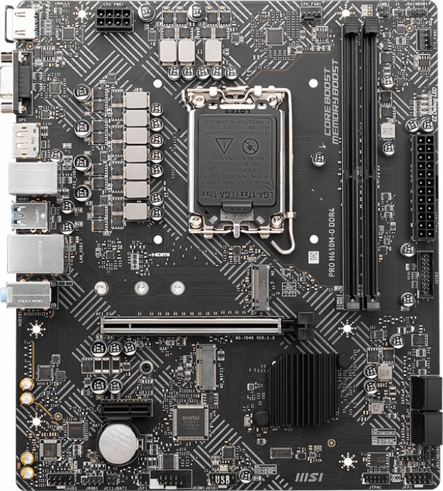 

Материнская плата MSI PRO H610M-G DDR4