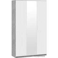 Шкаф распашной Трия Хилтон 402.003.000 (ателье светлый/белый матовый)