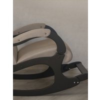 Кресло-качалка Mio Tesoro Бастион-32 (рогожка бежевый/черный)