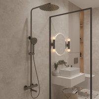 Душевая система  Oliveeka 739902 (оружейная сталь)