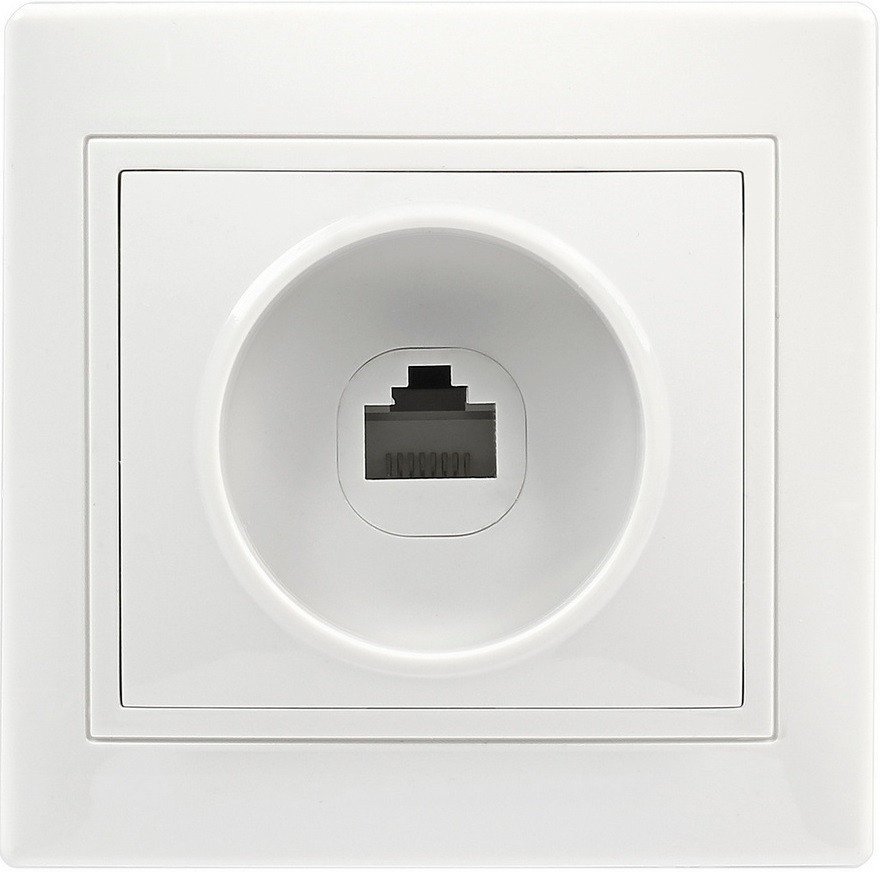 Розетка компьютерная SmartBuy Венера SBE-01w-S1-RJ