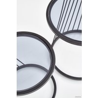 Журнальный столик Halmar Antilla (дымчатый/черный)