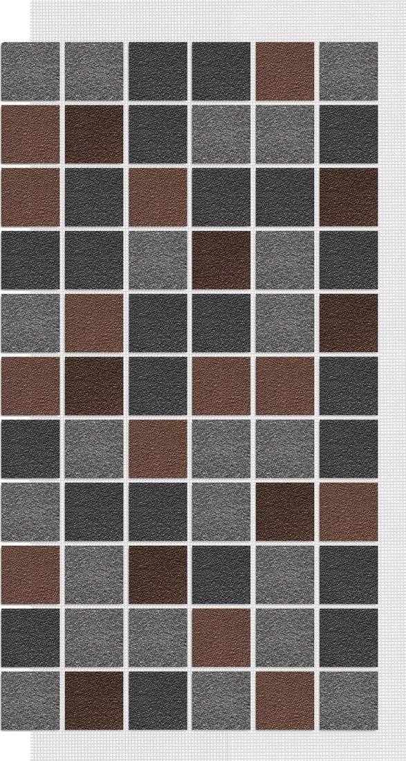 

Декоративный камень и кирпич АМК Мозаика микс № 322 (серо-коричневый микс)