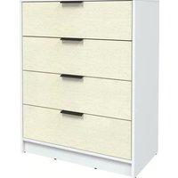 Комод Интерлиния Концепт КТ-К80 Глосс (белый платинум/дуб снежный)