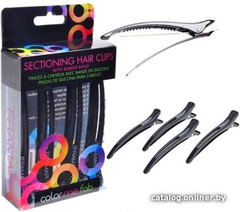 Зажим для волос Framar Super Sectioners Clip Black (4 шт)