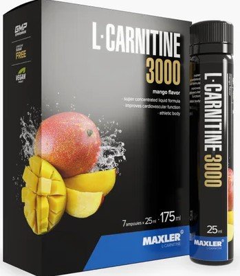 

L-карнитин Maxler L-Carnitine (7x25 мл, манго)