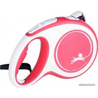 Поводок-рулетка Flexi New Comfort M Tape 5 м (красный)