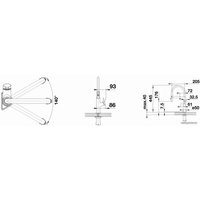 Смеситель Blanco Solenta-S Senso (рычаг слева, нержавеющая сталь)