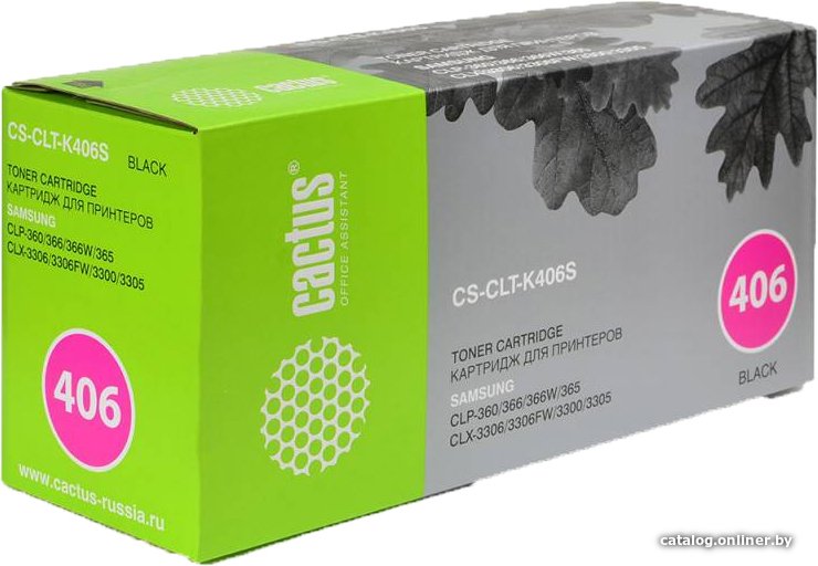 Картридж CACTUS CS-CLT-K406S (аналог Samsung CLT-K406S)