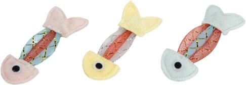 

Игрушка для кошек Beeztees Kitten Jumping Fish 430024 (3 шт, цвет в ассортименте)