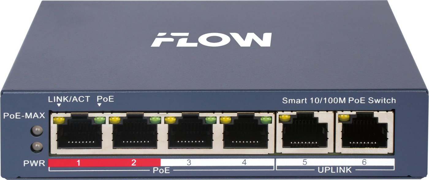 Неуправляемый коммутатор iFlow F-SW-EM206POE-VM