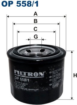 

Масляный фильтр Filtron OP 558/1