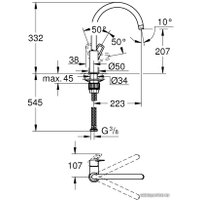 Смеситель Grohe Bauloop 31368001