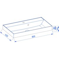 Умывальник Lauter Melisa 80 (искусственный мрамор)