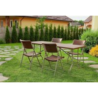 Стол Calviano Складной, прямоугольный 183x75 см (коричневый)