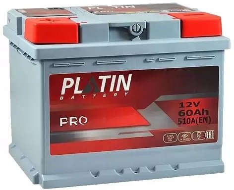 

Автомобильный аккумулятор Platin Pro L+ (60 А·ч)