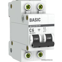 Выключатель автоматический EKF ВА 47-29 2P 6A (C) 4.5кА mcb4729-2-06C