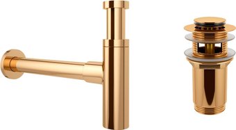 Сифон Wellsee Drainage System 182121001 (сифон, донный клапан, золото)
