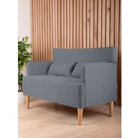 Диван Mio Tesoro Киус с подушками (микровелюр/темно-серый №22)