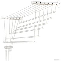 Сушилка для белья Comfort Alumin Euro Premium потолочная 6 прутьев 270 см Лифт (алюминий/белый)