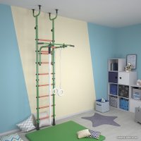 Детский спортивный комплекс Polini Kids Sport Neo враспор (зеленый)