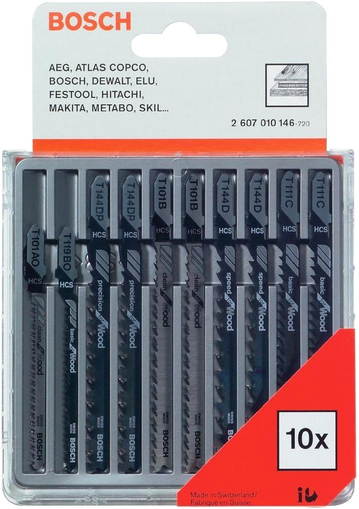 

Набор оснастки для электроинструмента Bosch 2607010146 (10 предметов)