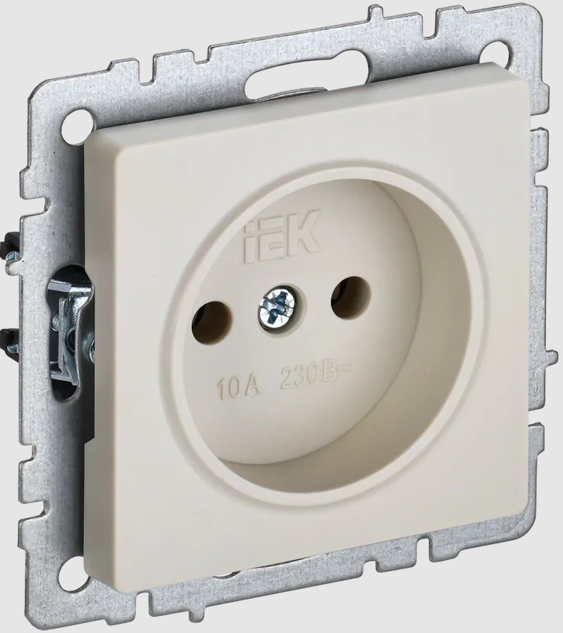 

Розетка IEK Brite РС10-1-0-БрКр