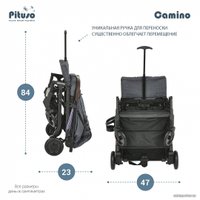 Коляска прогулочная «книга» Pituso Camino (черный/слива)