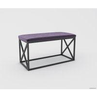Банкетка Hype Mebel Куб (черный/фиолетовый)