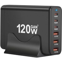 Сетевое зарядное USBTOP 1006P120WB 559445 (черный)