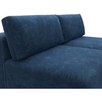 Угловой диван Лига диванов Лига-060 НПБ угол универсальный 129510 (велюр Brut 11 синий)