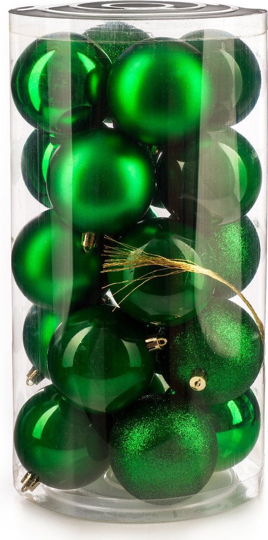 

Елочная игрушка Ausini VT25-04007-5 (зеленый, 20 шт)