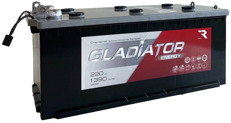 

Автомобильный аккумулятор Gladiator Energy 220 (4) рус (220 А·ч)