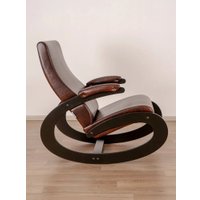Кресло-качалка Glider Экси М (коричневый/венге)