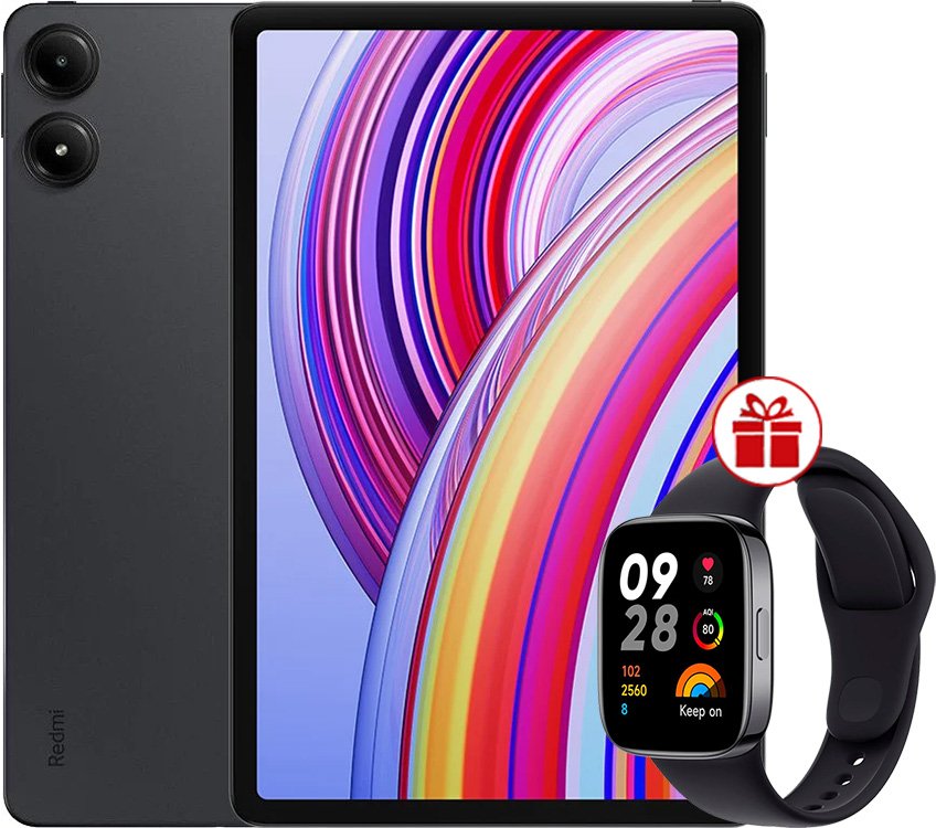 

Планшет Xiaomi Redmi Pad Pro 8GB/256GB международная версия (темно-серый) + умные часы Xiaomi Redmi Watch 3 (черный) по акции