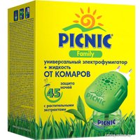 Средство от насекомых Picnic Электрофумигатор + жидкость от комаров 45 ночей 30 мл