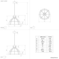 Подвесная люстра Eglo Styllington 43767