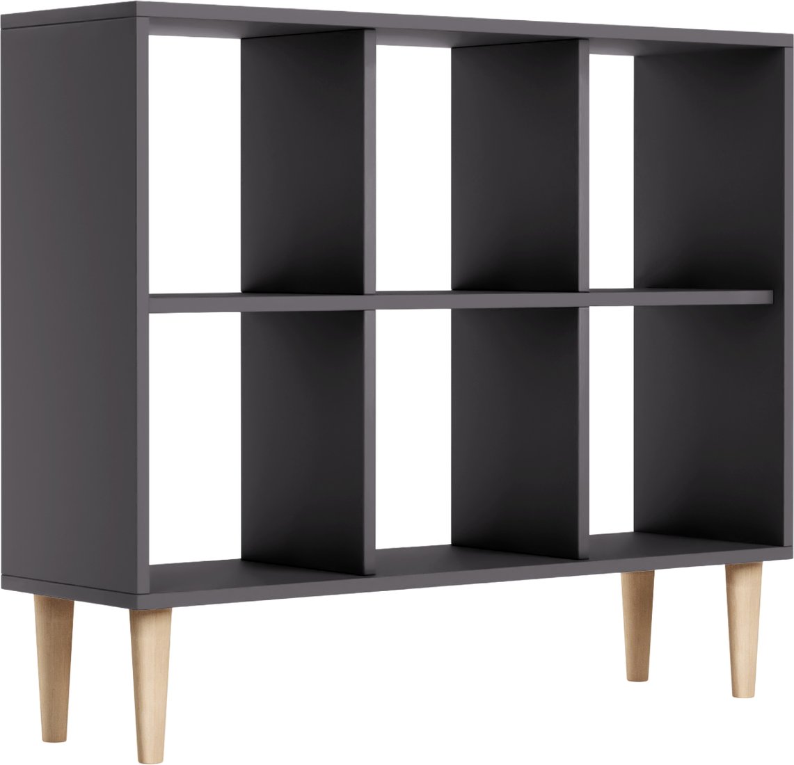 

Стеллаж MONOFIX Одос Горизонтальный 6 секций (графит)