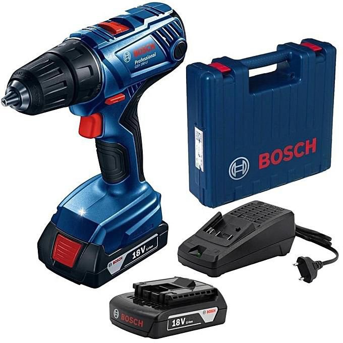 

Ударная дрель-шуруповерт Bosch GSB 180-LI Professional 06019F8307 (с 2-мя АКБ, кейс)
