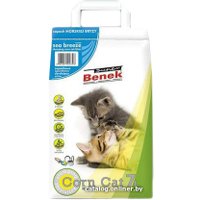 Наполнитель для туалета Super Benek Corn Cat Морской бриз 7 л