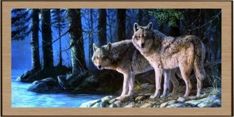 Шашки/нарды Partida Сирия. Волки в лесу rasvolforest60