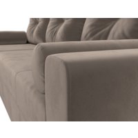 Угловой диван Лига диванов Верона лайт левый (велюр коричневый)