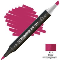 Маркер художественный Sketchmarker Brush Двусторонний R21 SMB-R21 (глубокий пурпурный)