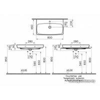 Умывальник Vitra Metropole 80x46 [5663B003-0001]