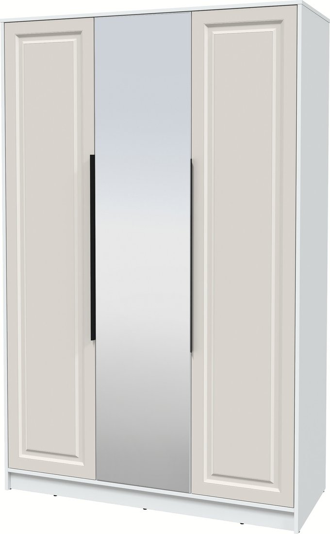 

Шкаф распашной Интерлиния Концепт КТ-Ш3з Деко (белый платинум/кашемир)