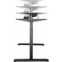 Стол для работы стоя ErgoSmart Wooden Electric Desk 1300х750х27 мм (массив дуб натуральный/черный)